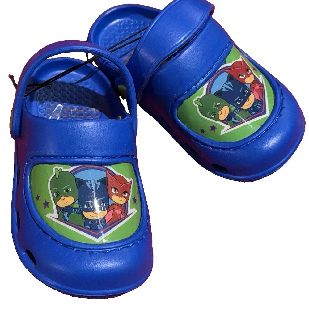 Pj Mask Kids Size 5/6 Foam Cushioned Clog Slides New
